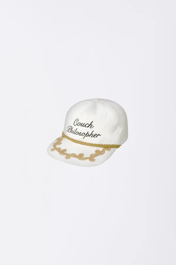 Lazy Philosopher Cap White