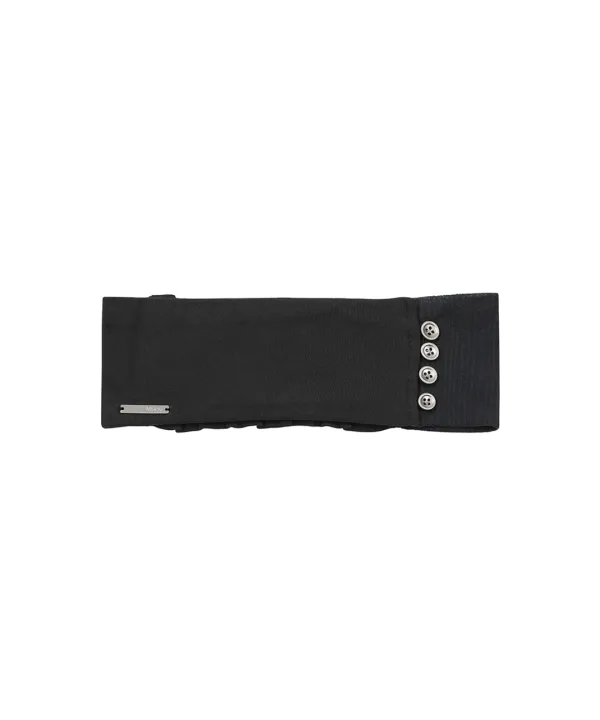 [Exclusive] Sheer button hairband CHARCOAL