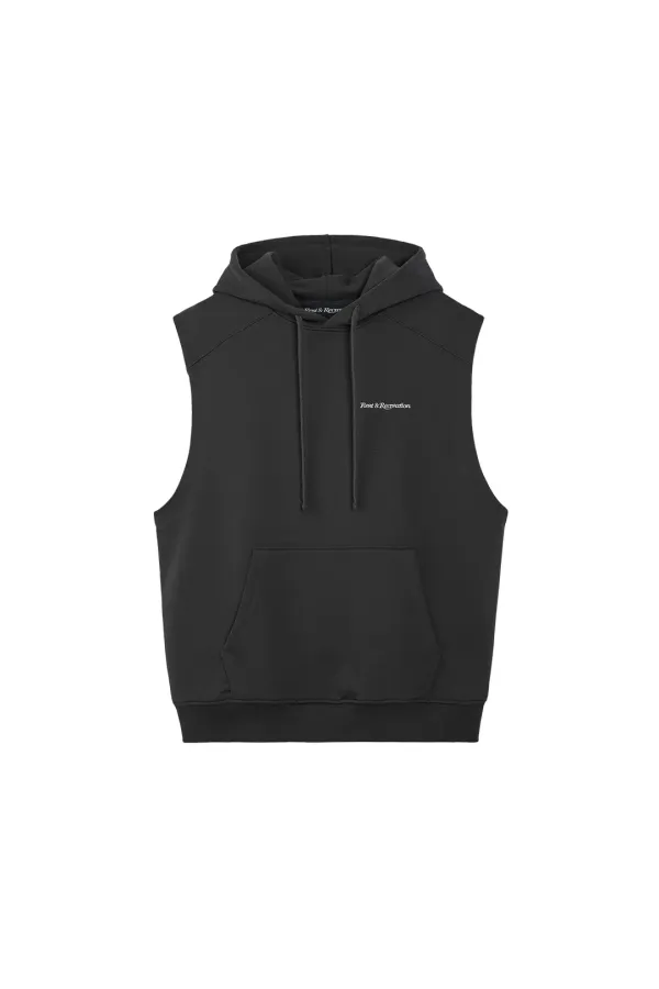 SLEEVELESS HOOD - CHARCOAL