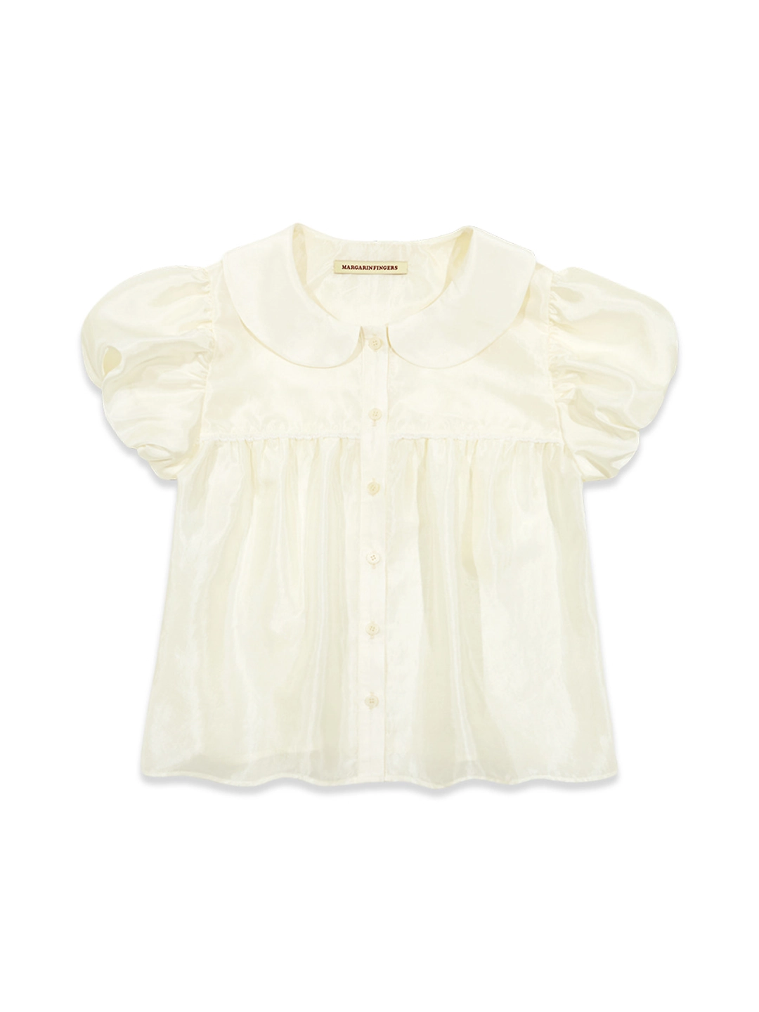 마가린핑거스 SHEER PUFF BLOUSE (LIGHT YELLOW) 상품 이미지 1