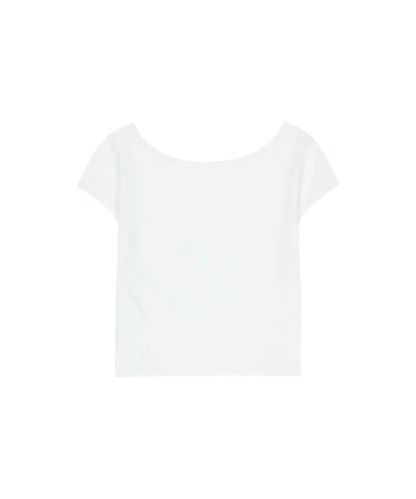 Lace Trimming T-shirt / Off White