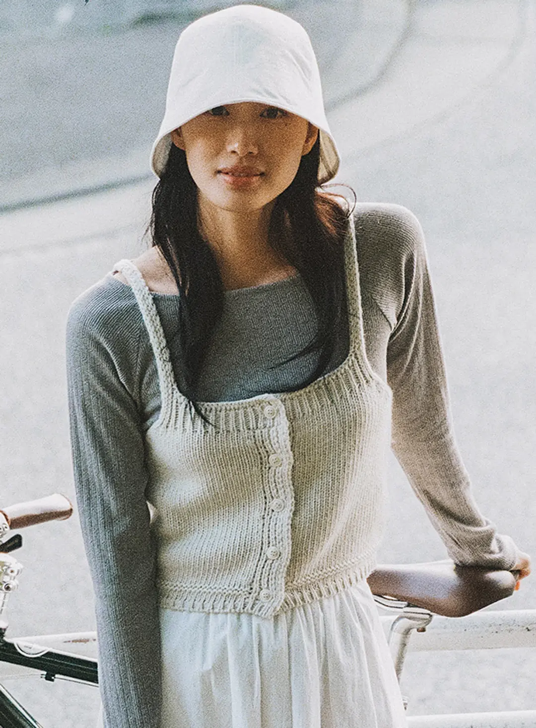 망고매니플리즈 HEN BUSTIER KNIT_ECRU 상품 이미지 2