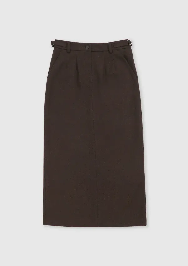 Maxi Long Skirt (Brown)
