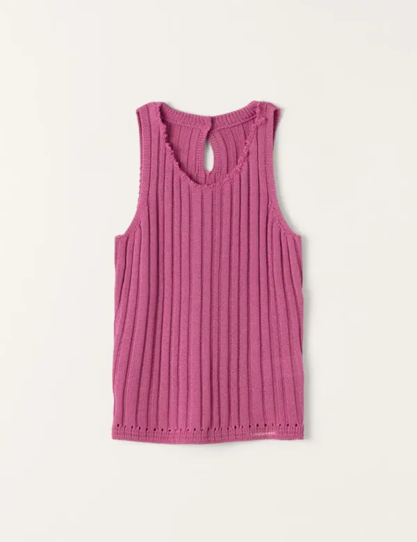 Ember Sleeveless Top (Magenta)
