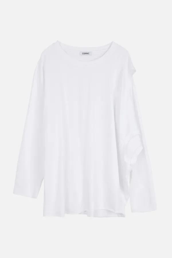 Cut Out Block Top _ White