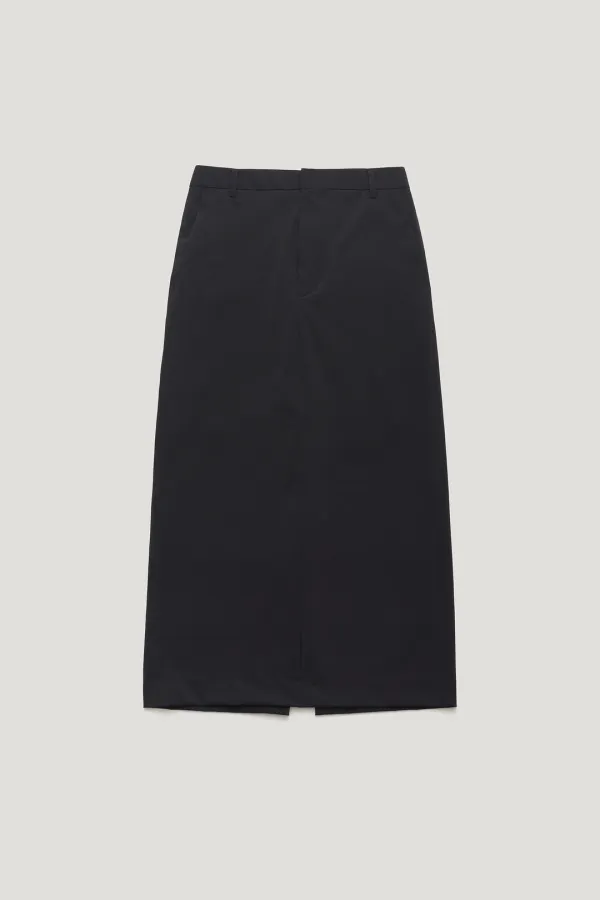 [JAPAN FABRIC] COOL TOUCH H-LINE SKIRT_BLACK / ₩158,000