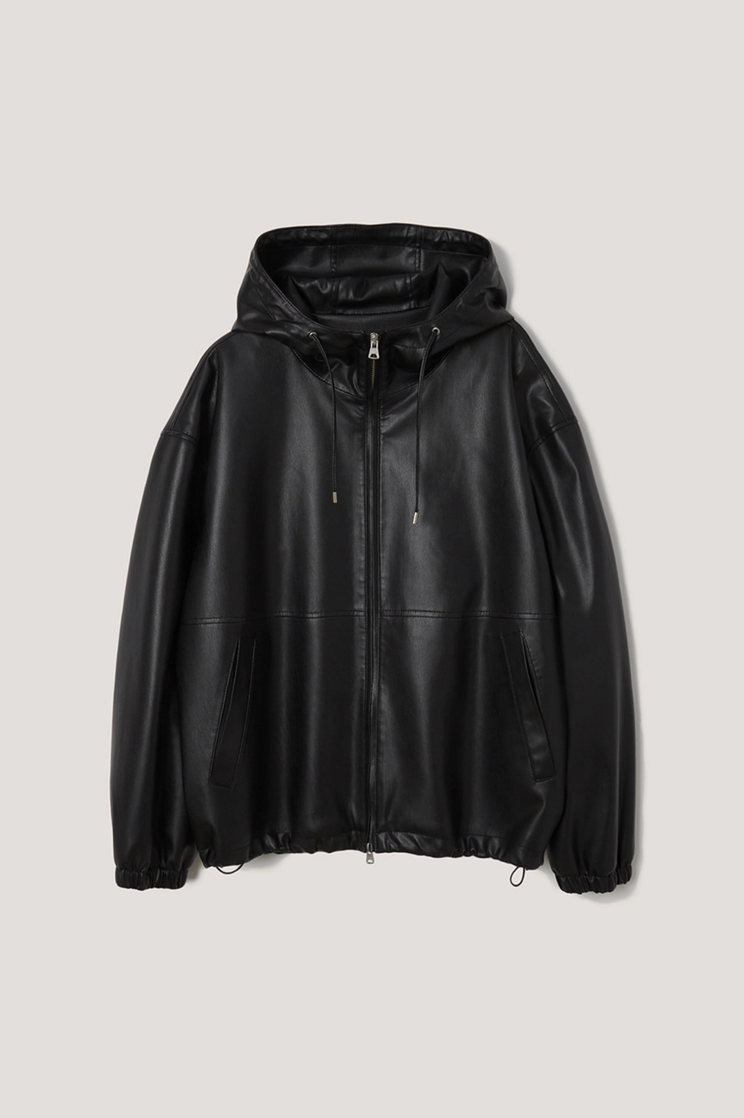 던스트 UNISEX ALTER-LEATHER WINDBREAKER BLACK_UDJU6A101BK 상품 이미지 1
