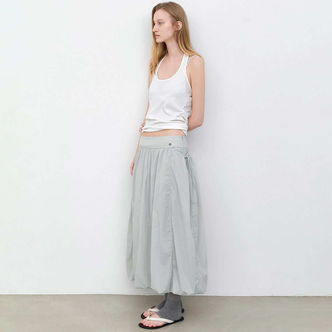 아뜰리에 나인 (SK-5105)YU NYLON SHIRRING BALLOON SKIRT 상품 이미지 2