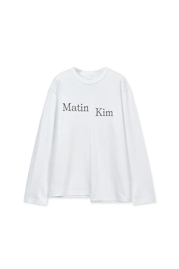ASYMMETRIC LOGO TOP IN WHITE