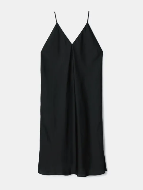 Satin Strap Top (black)
