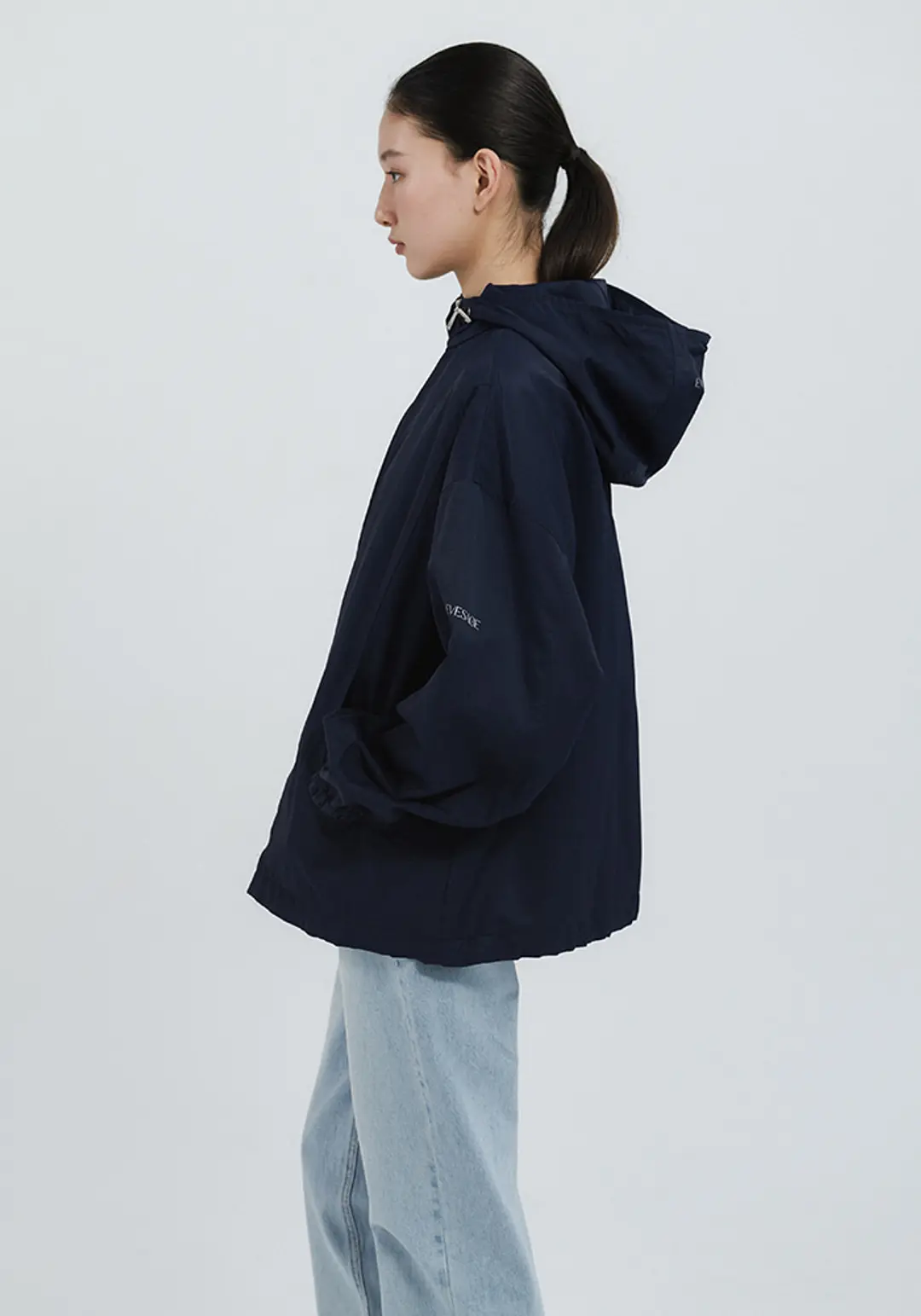 이브세이지 Logo Nylon Wind Jumper (Navy) 상품 이미지 2