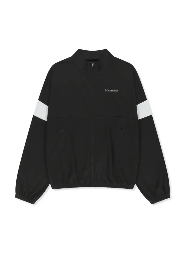 MATIN PACE VORTEX GRAFFITI ZIP UP IN BLACK