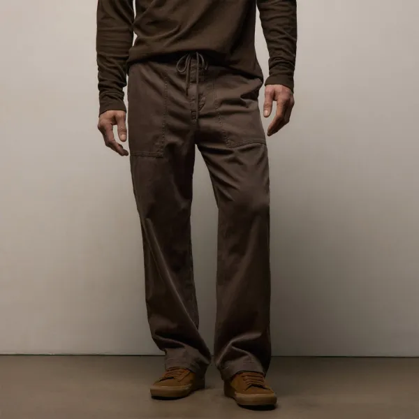 Slub Cotton Utility Flight Pant - Caribou Pigment