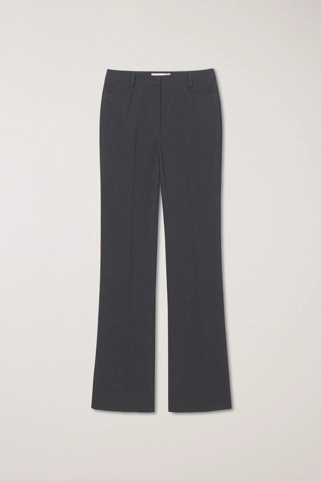 던스트 SEMI BOOT-CUT SLIM SLACKS CHARCOAL STRIPE_UDPA6A201CG 상품 이미지 1