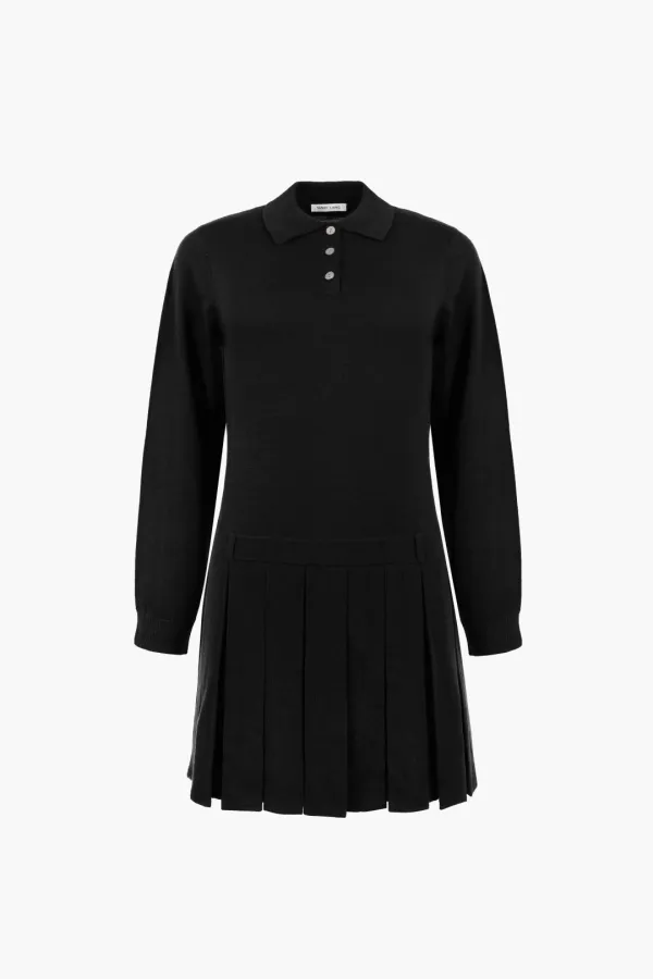 HAGUE SWEATER DRESS IN BLACK