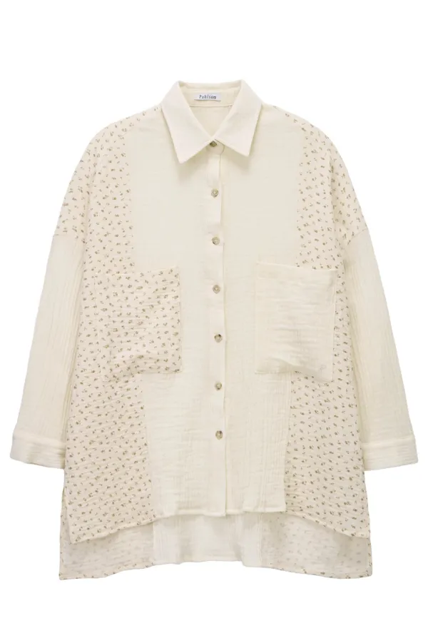 Bohemian Oversized Shirt_Cream