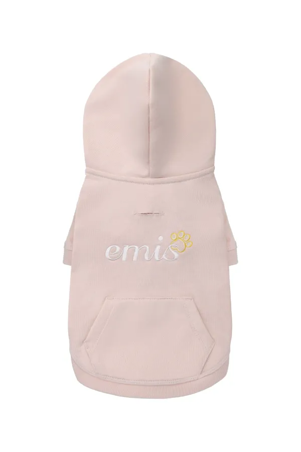 (PET) LETTERING LOGO ZIP UP HOODIE-PINK