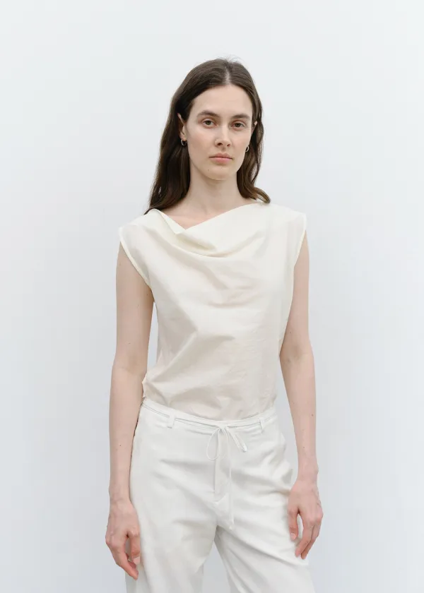 Float Drape Top in Cream