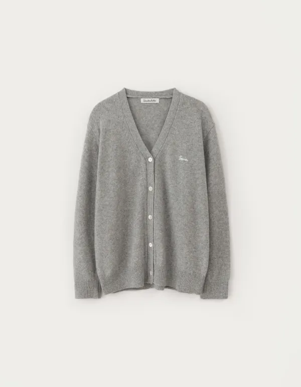 Rudy V-Neck Cardigan - Grey
