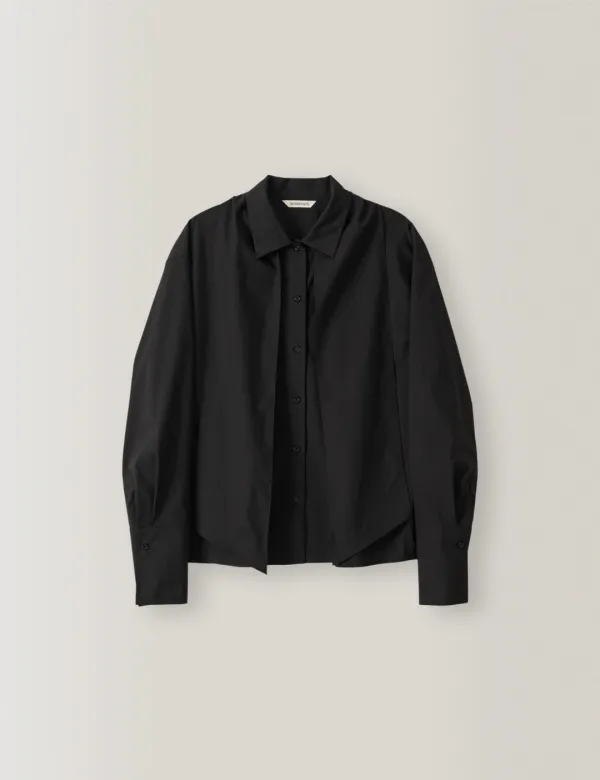 Rosy Ribbon Blouse (Black)