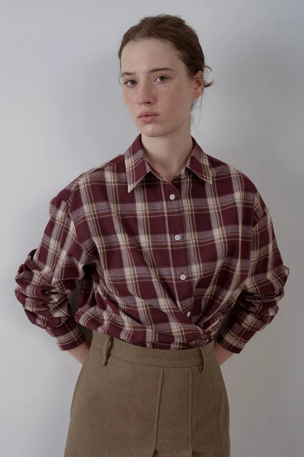 cole check rap shirts_plum