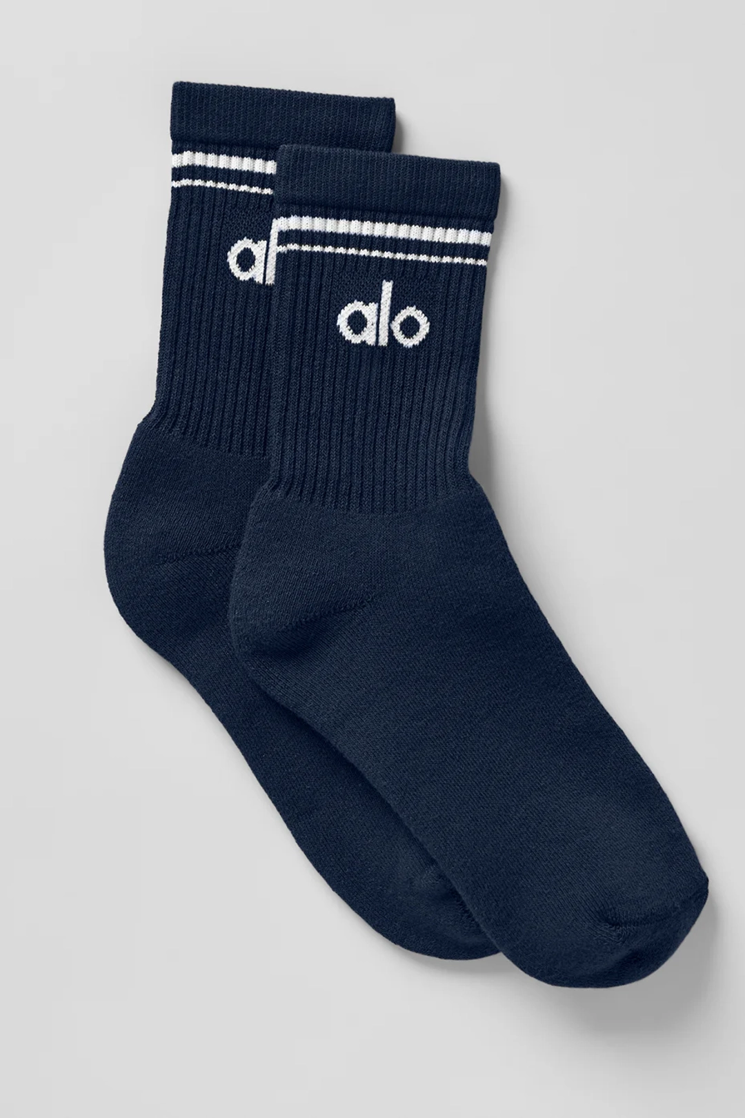 알로요가 Unisex Half-Crew Throwback Sock - Navy/White 상품 이미지 1