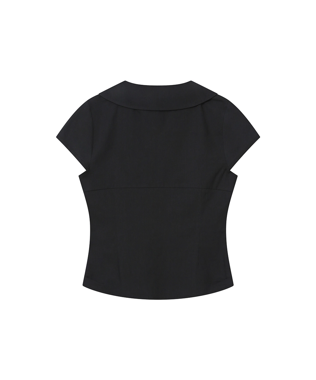 미세키서울 [레이 PICK] Double button shirts top BLACK 상품 이미지 2