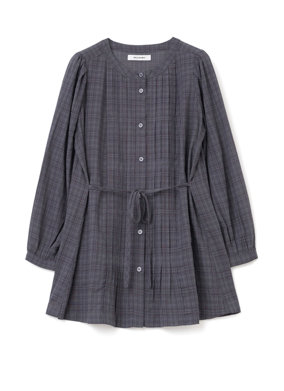 밀로 우먼 Tuck Pleats Puff Blouse [Vintage Purple] 상품 이미지 1