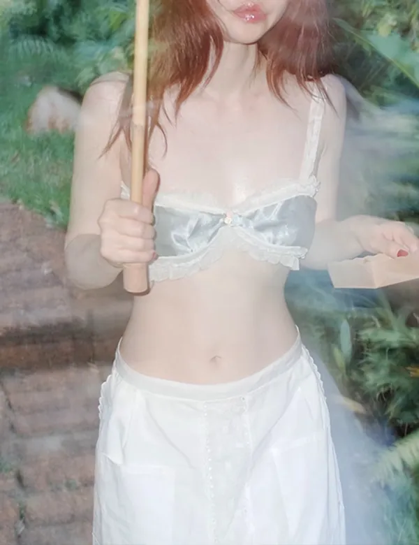 silk strap satin bralette