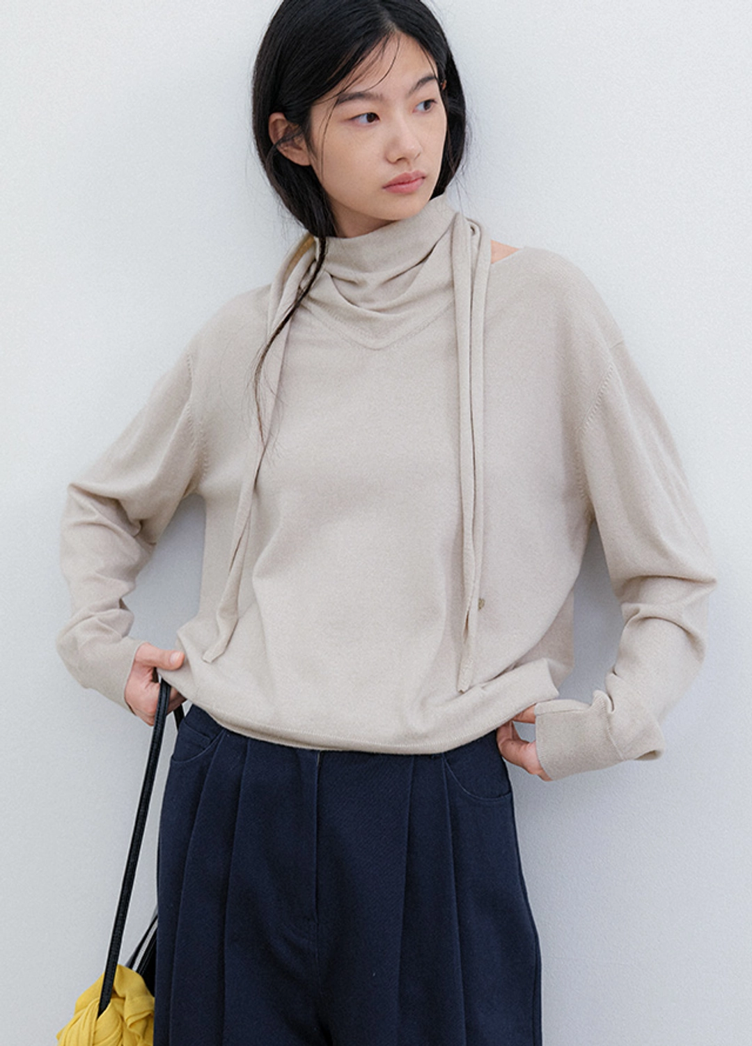아뜰리에 나인 (T-7297)TRIANGLE SCARFED KNIT 상품 이미지 2