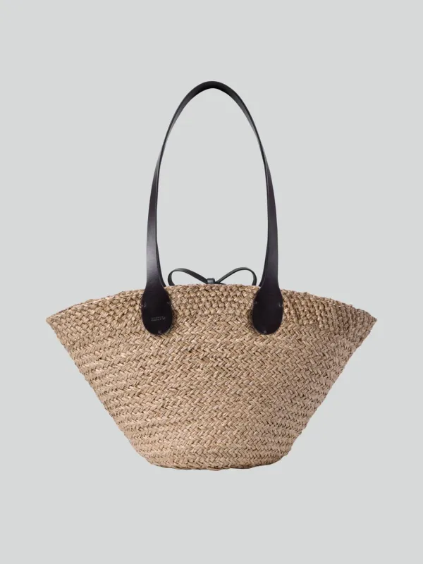 HANDWOVEN BASKET BAG LARGE (DESERT)