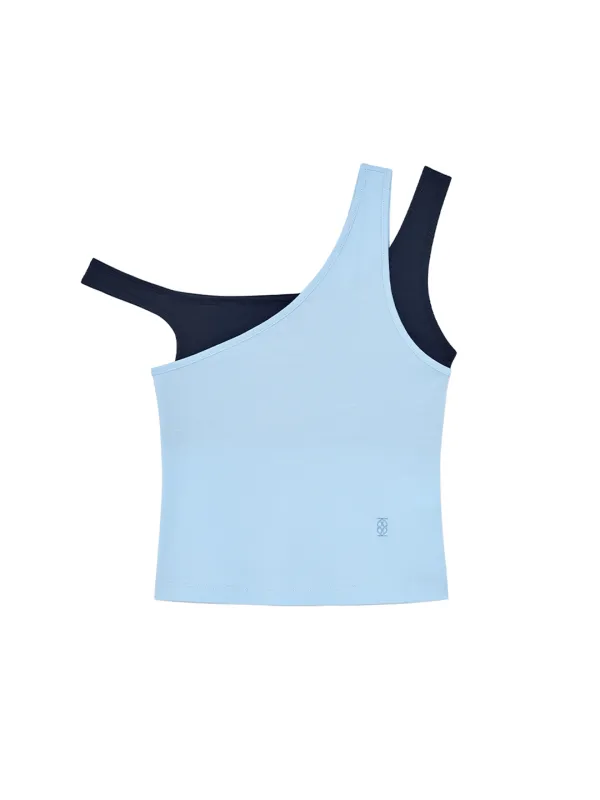 Layered Tank Top Sky Blue