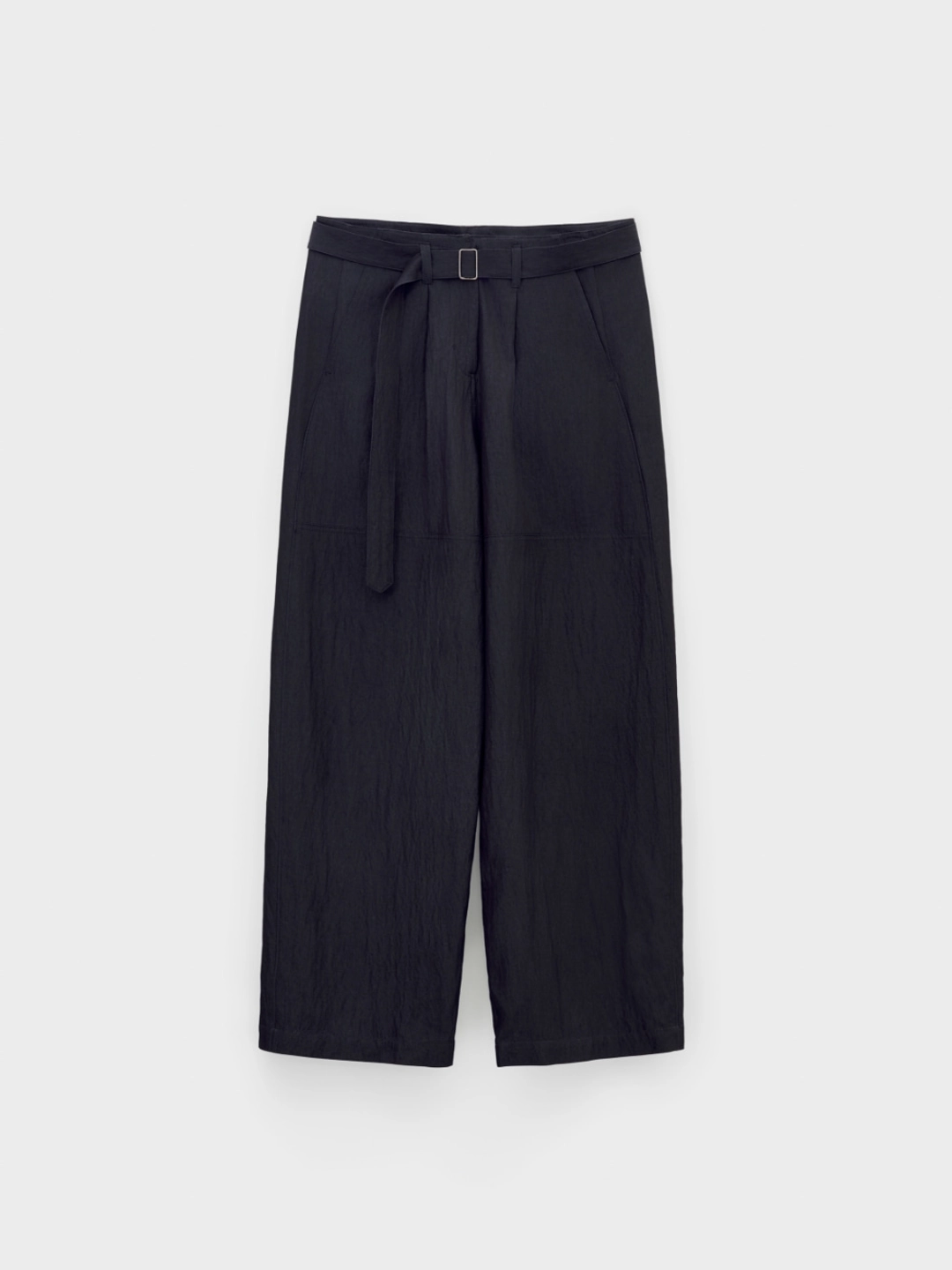 로우클래식 Wide-Fit Belted Pants_Navy 상품 이미지 1