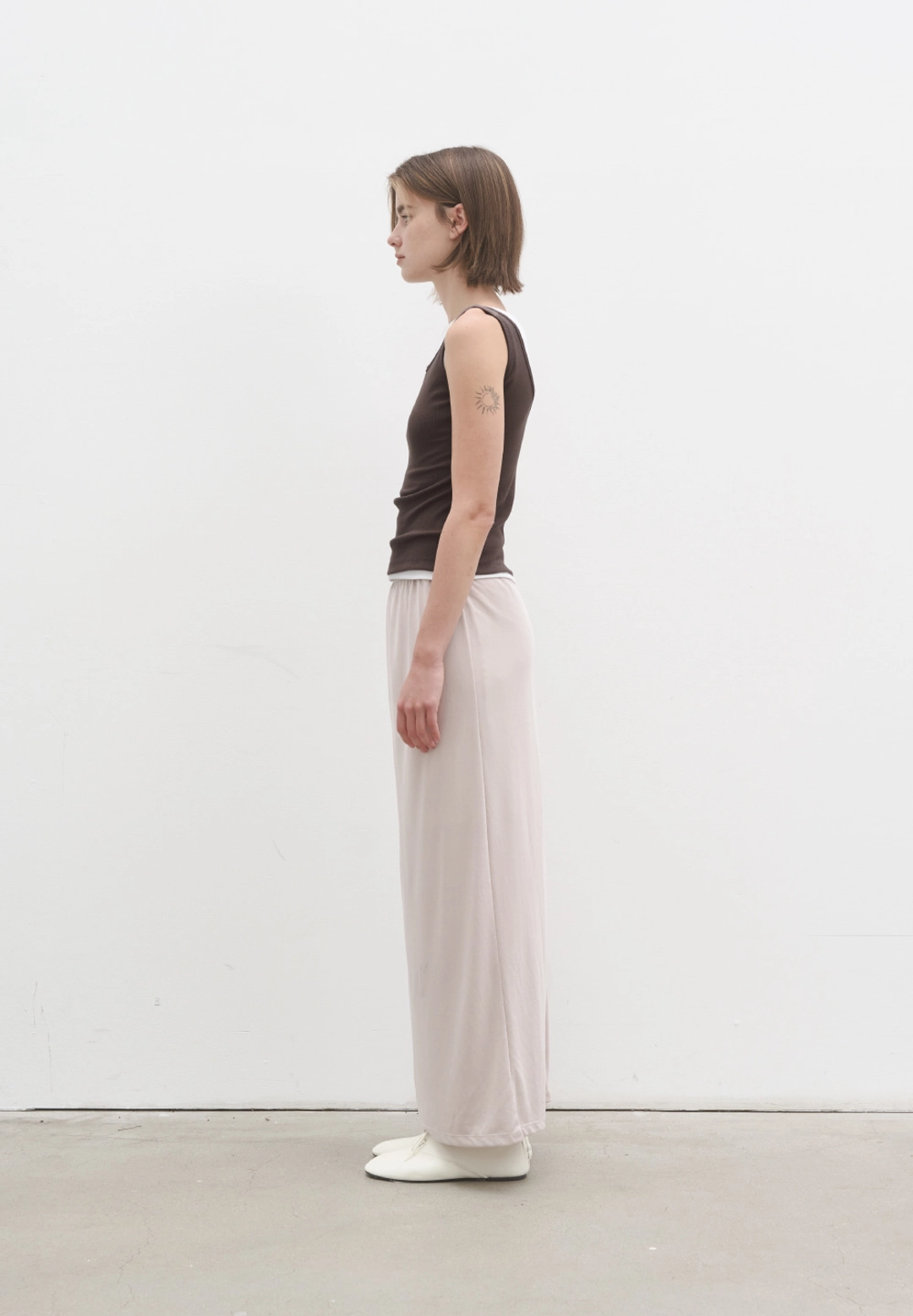포저 Soft modal maxi skirt (ash beige) 상품 이미지 3
