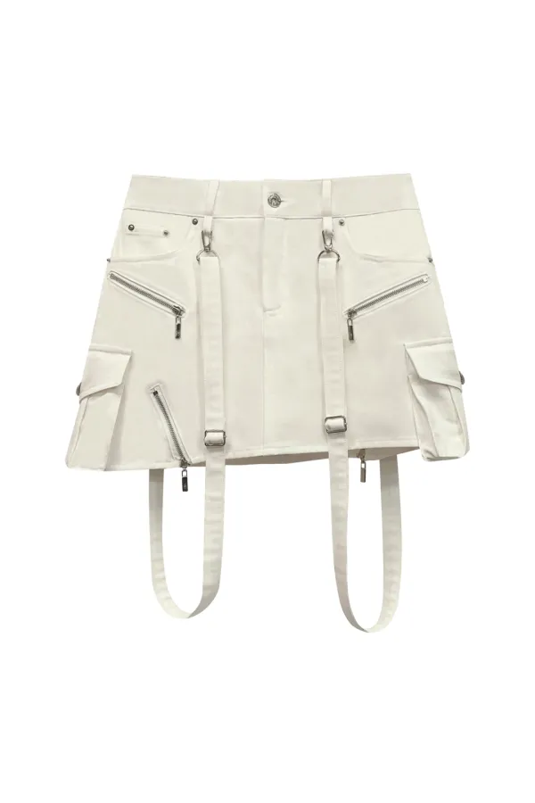 BELLA MINI SKIRT PANTS / BEIGE