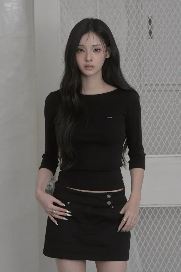 Utility Mini Skirt (black)