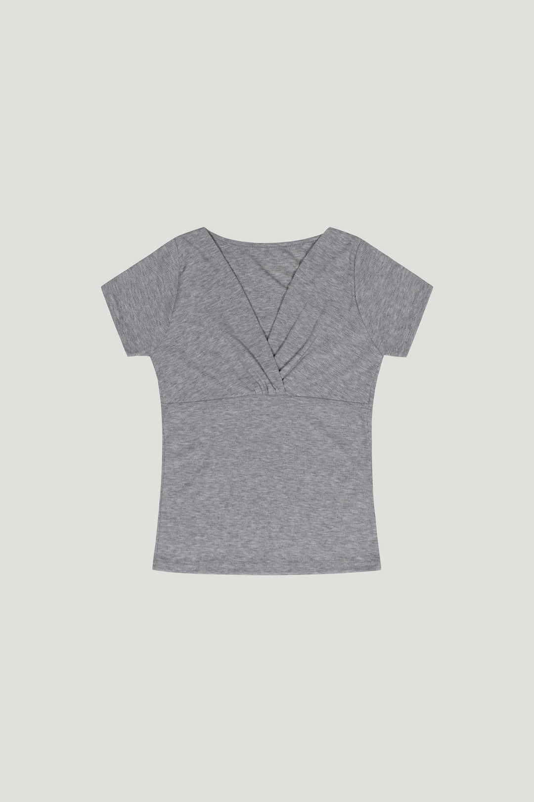 리브어리 Veil Wrap Tee (gray) 상품 이미지 1