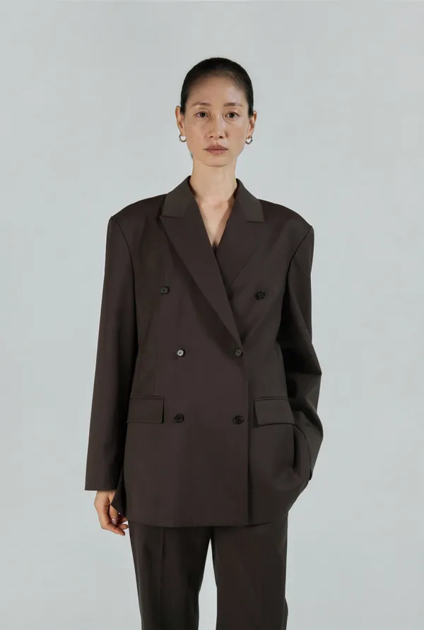 QUIET JACKET ( DARK BROWN )