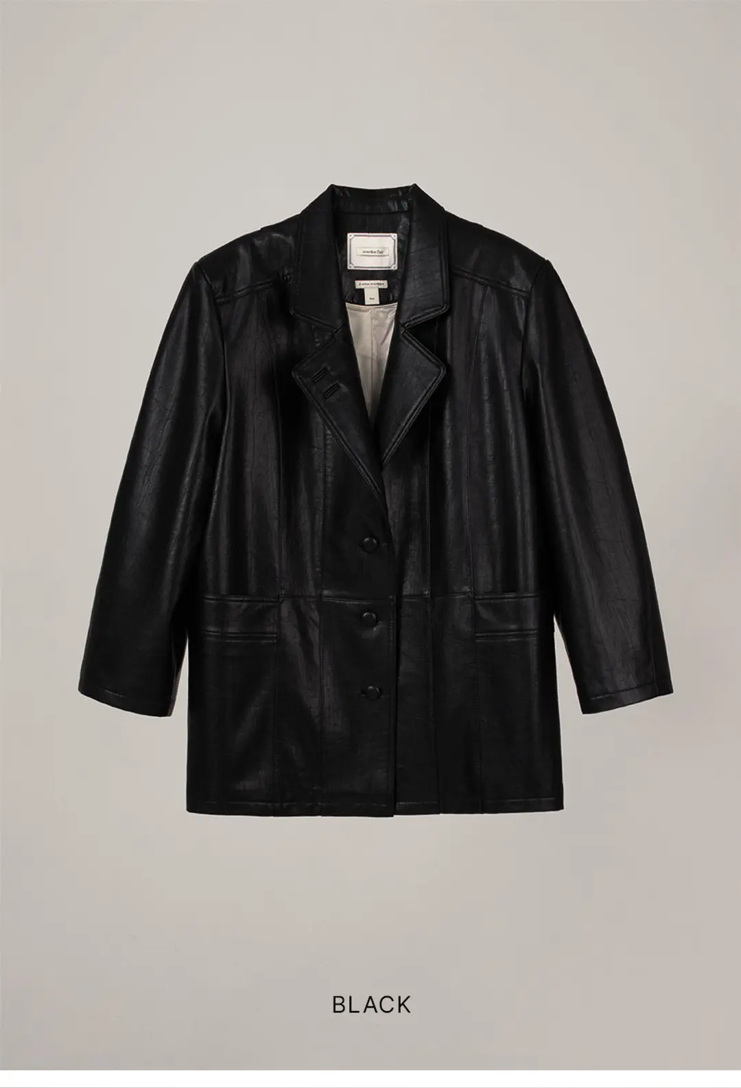오버듀플레어 LEATHER VINTAGE OVER JACKET 상품 이미지 3