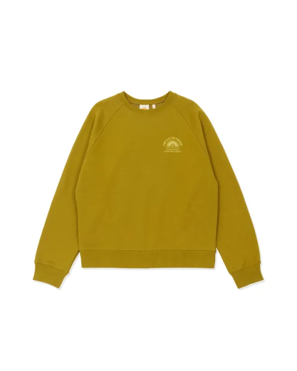 HS Logo Raglan Sweatshirt_Olive