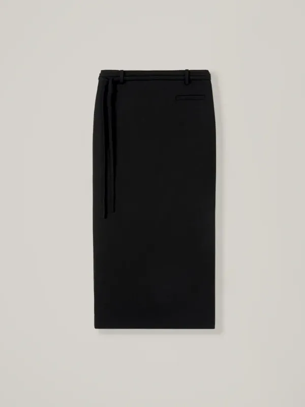 Anne maxi wool skirt - Black