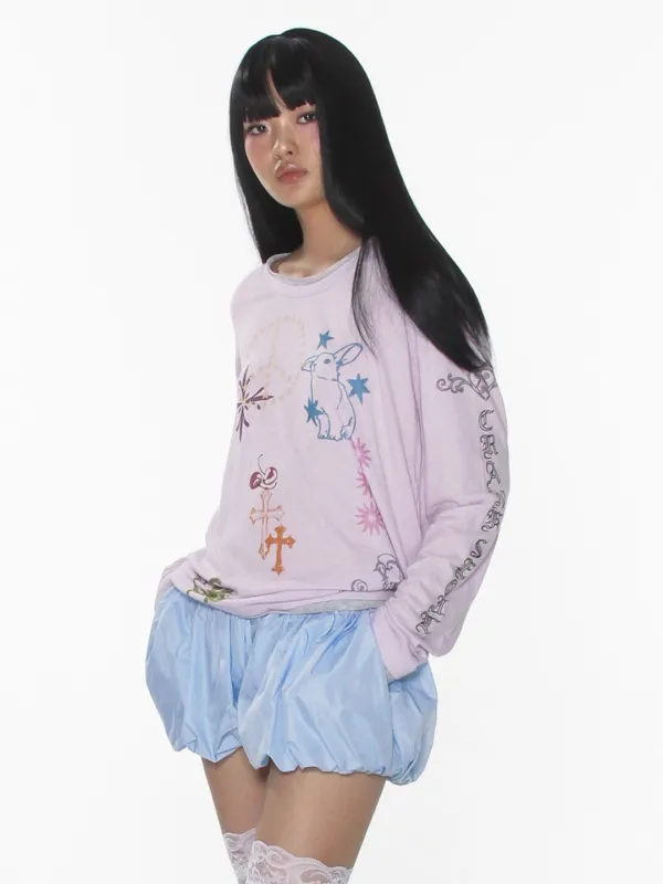 TATTOO LAYERED TOP_LILAC
