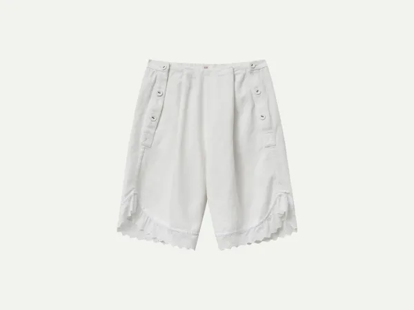 Via Eden cotton shorts (White)