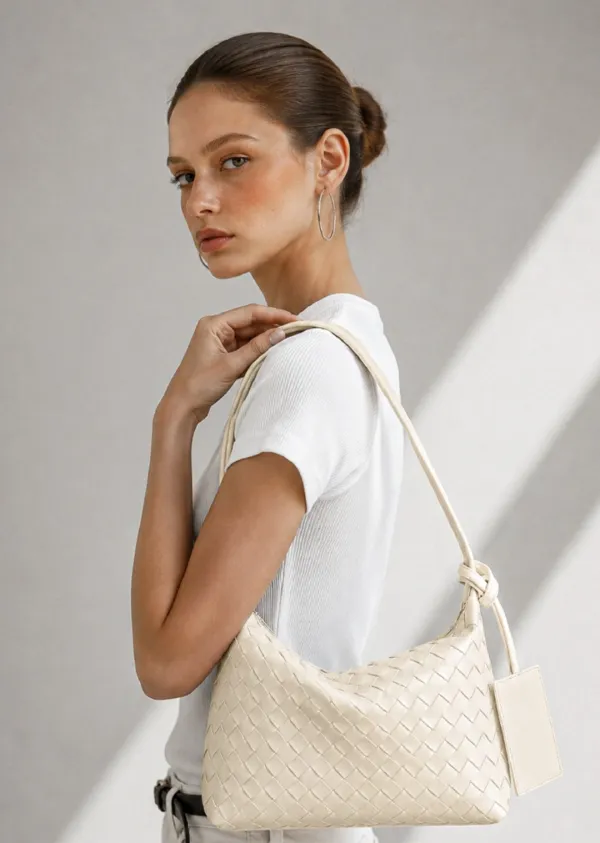 ANC WEAVING MESH MINI BAG_IVORY
