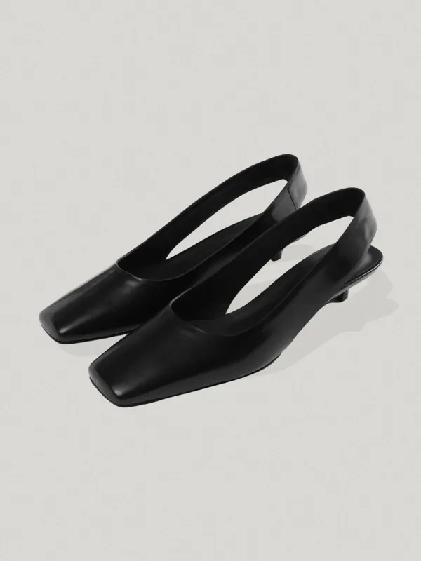 Quilley Patent Leather Slingback Pumps