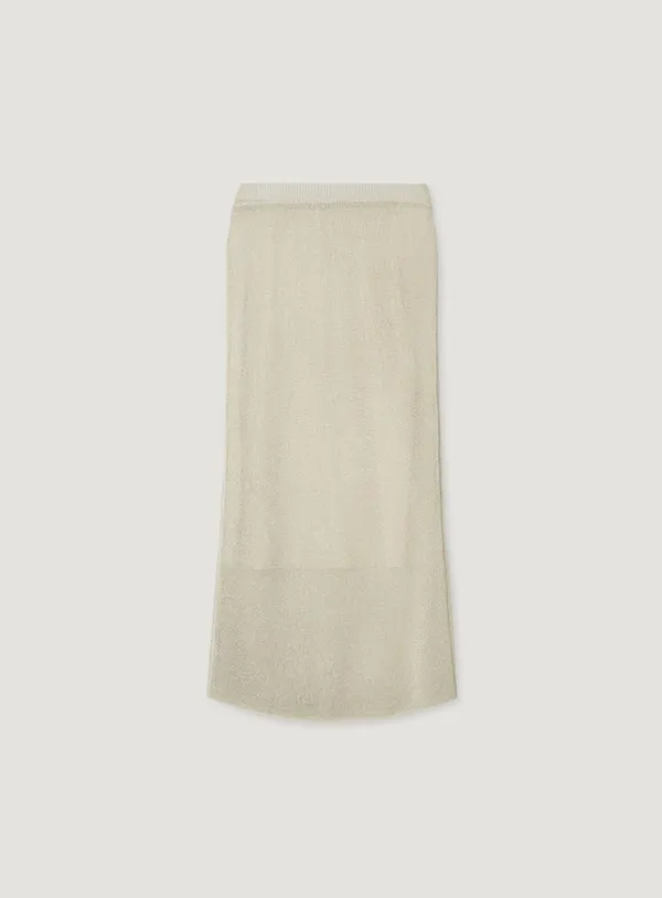 NEFF GLITTER SKIRT_CHAMPAGNE