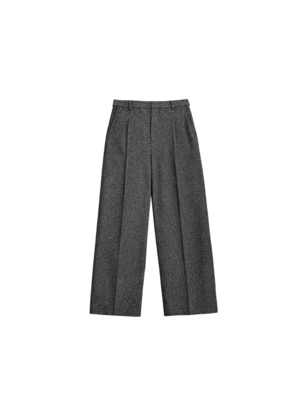 Classic Tailored Pintuck Pants Grey_F263PT04