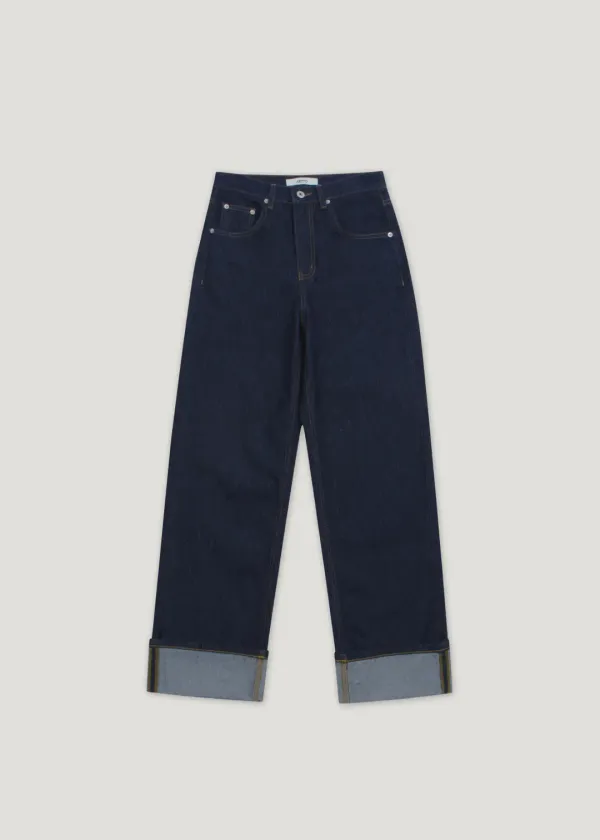 [3rd] Roll-Up Denim Pants_Indigo