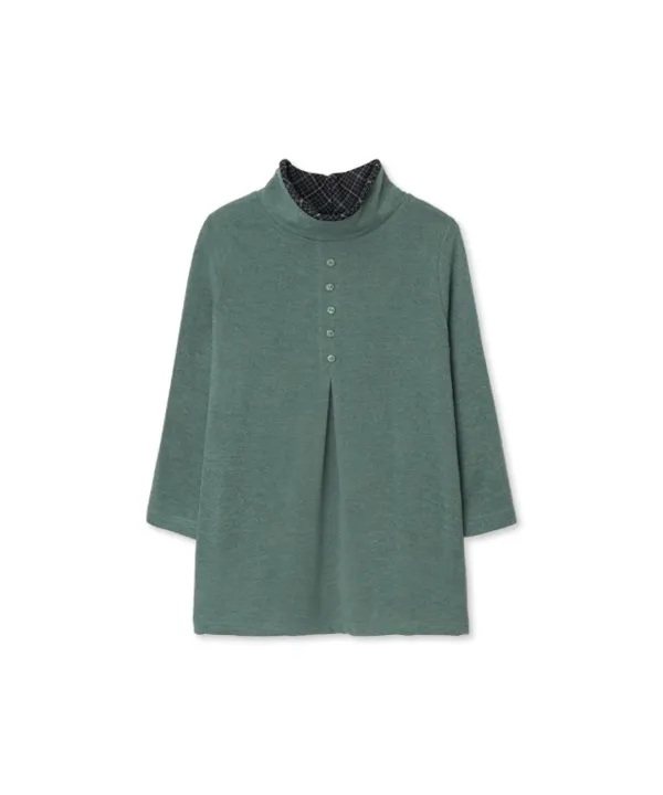 하이넥 # 7부 롱슬리브 (mint)