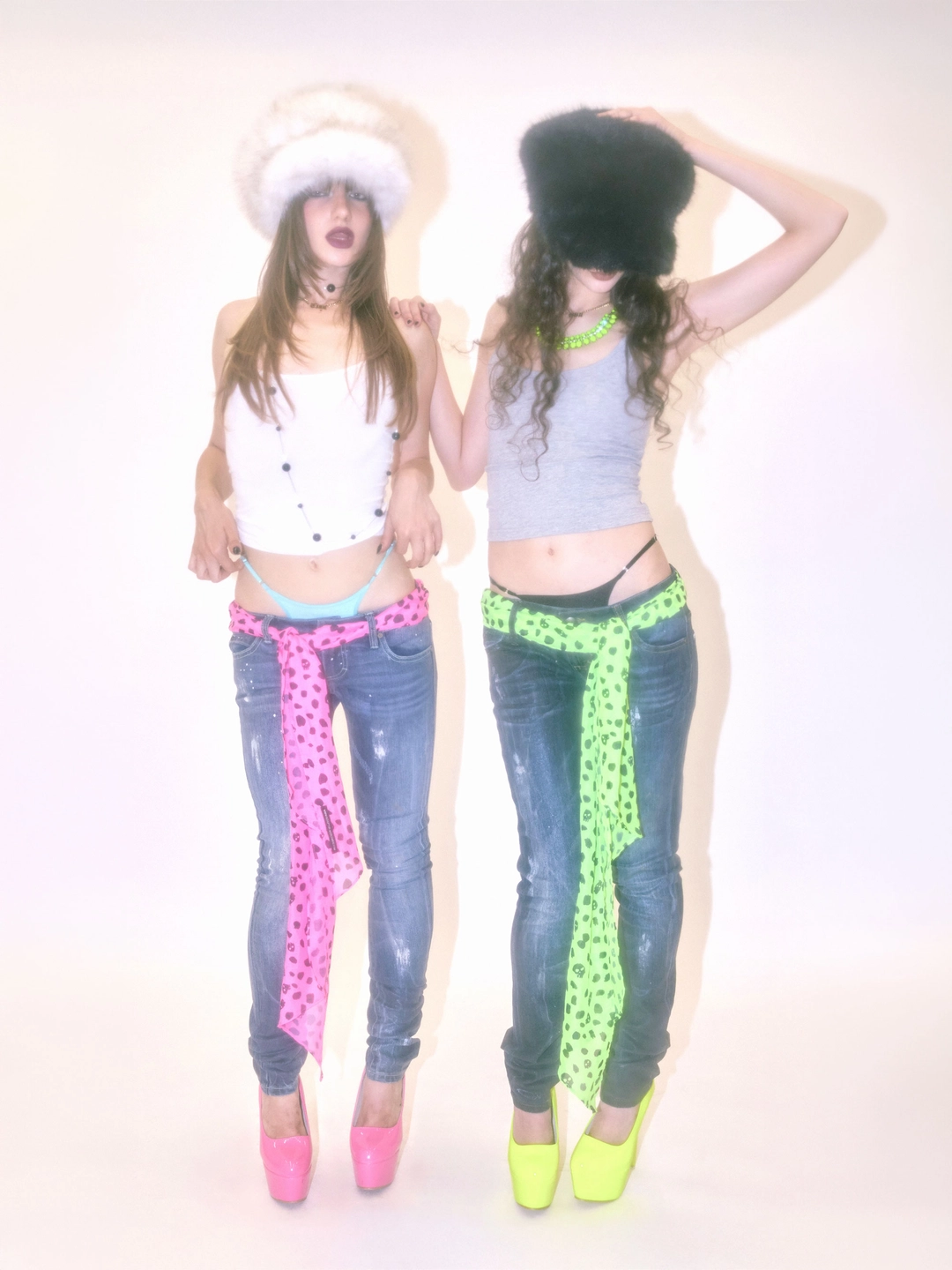 스컬프터 Dalmatian Scarf Neon Green 상품 이미지 3